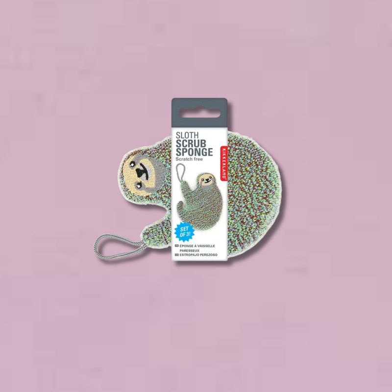 Sloth Scrub Sponge S/3