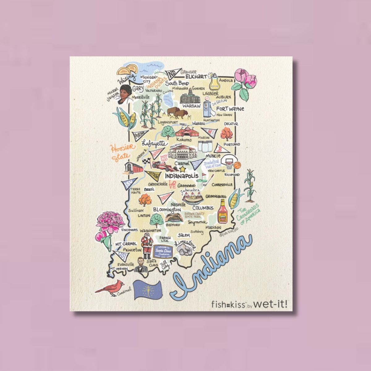 Indiana Swedish Dishcloth