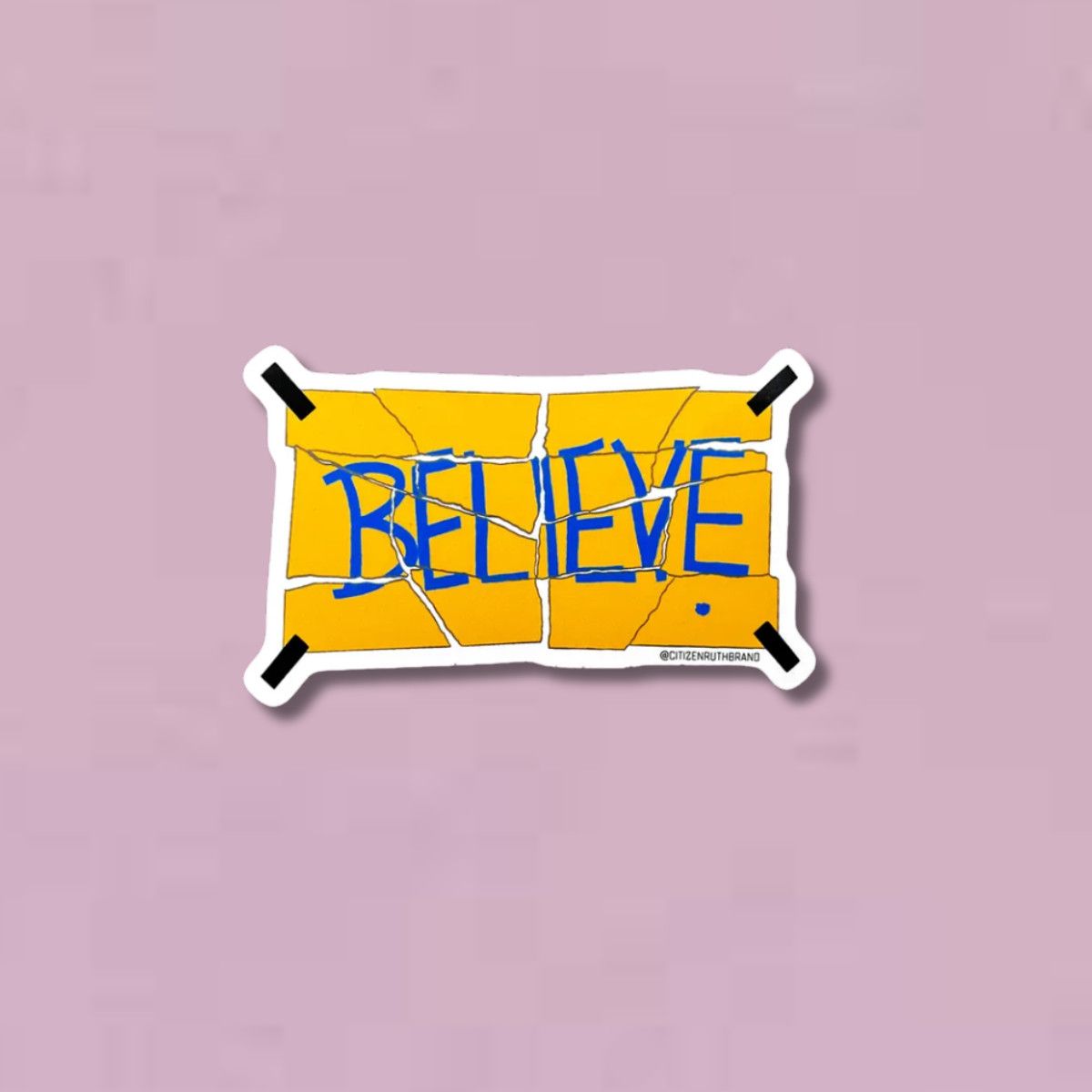 Ted Lasso Torn Believe Sign Sticker