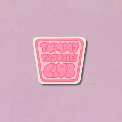 Tummy Troubles Club Sticker