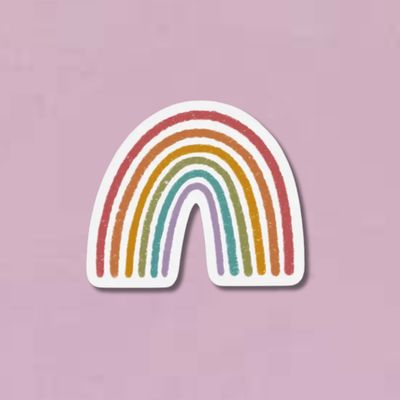 Clear Rainbow Sticker