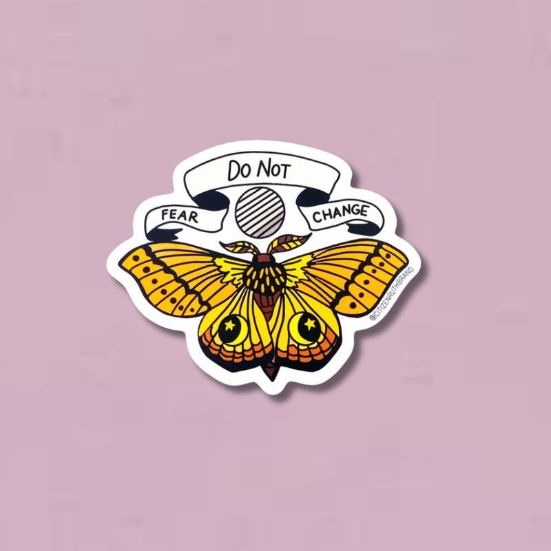 Do Not Fear Change Sticker