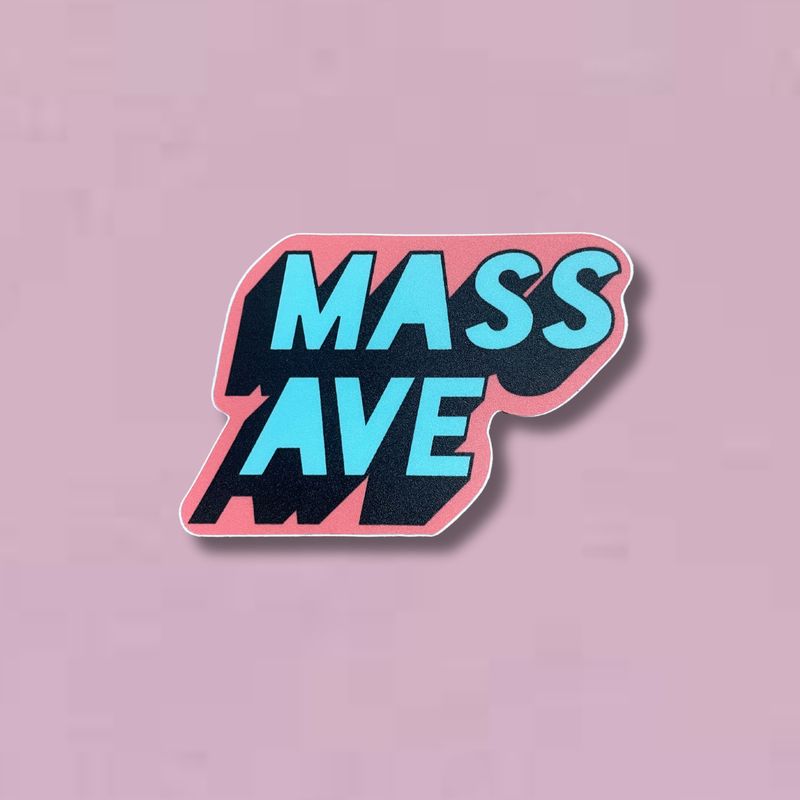 Mass Ave Indiana Sticker
