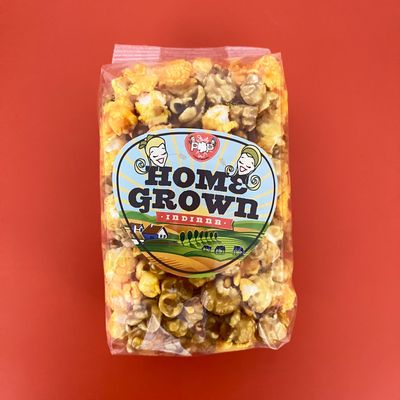 Small Bag of Just Pop In! Indy Style Caramel and Cheddar Popcorn