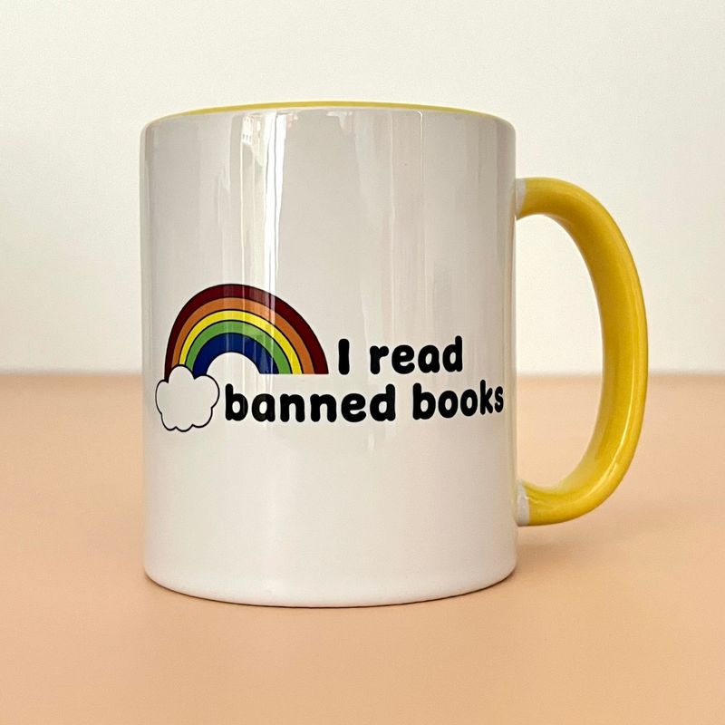 11oz I Read Banned Books (Rainbow) Mug