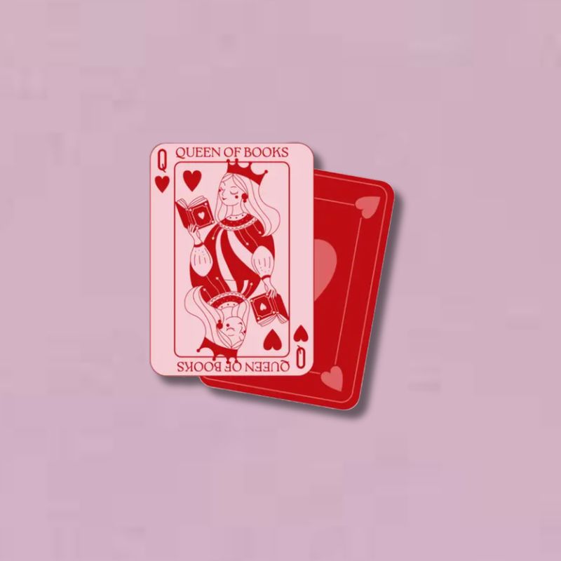 Queen of Books Sticker