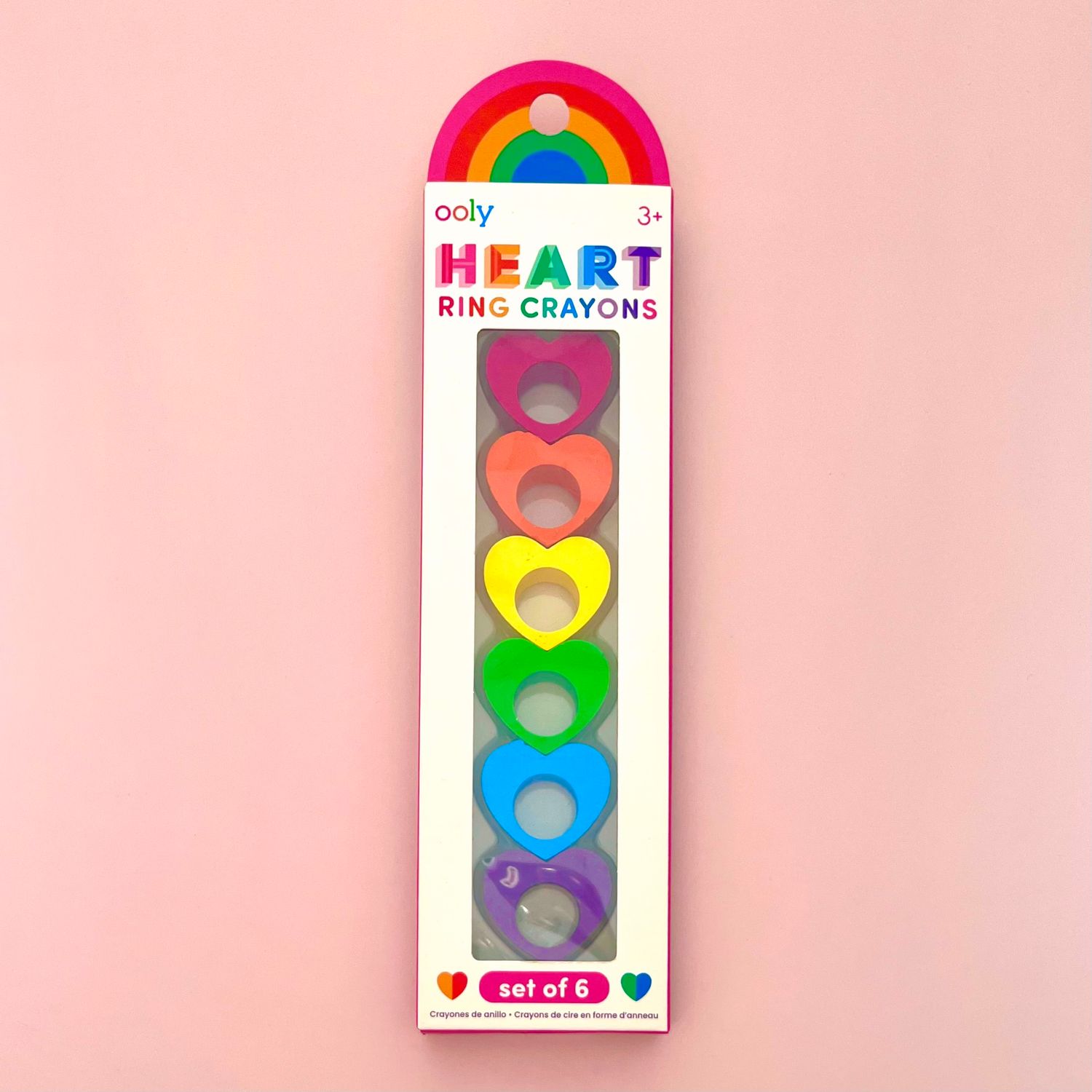 Heart Ring Crayons - Set of 6