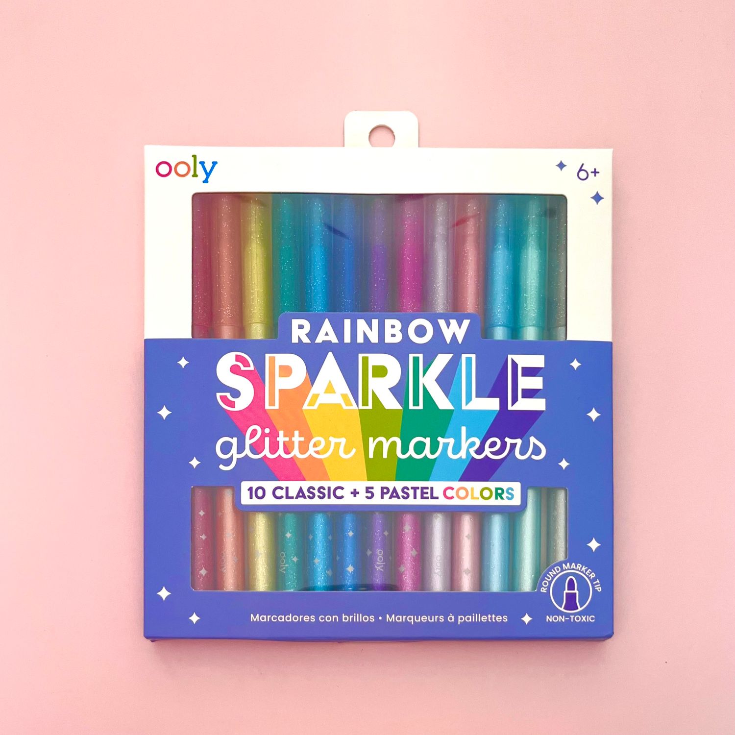 Rainbow Sparkle Glitter Markers