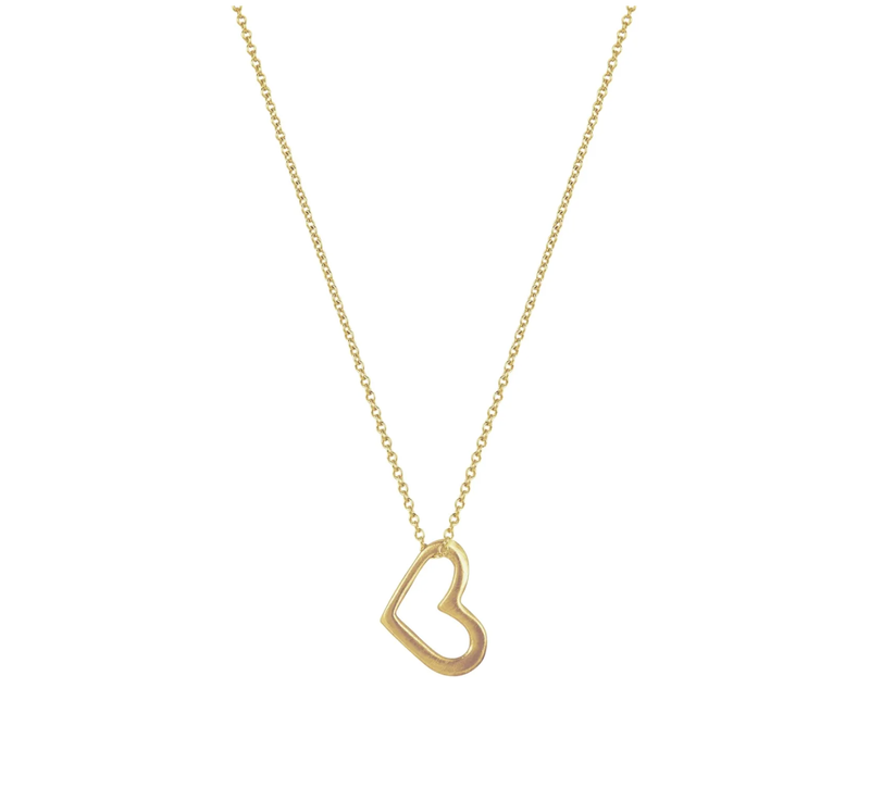 Handmade Small Open Heart Necklace