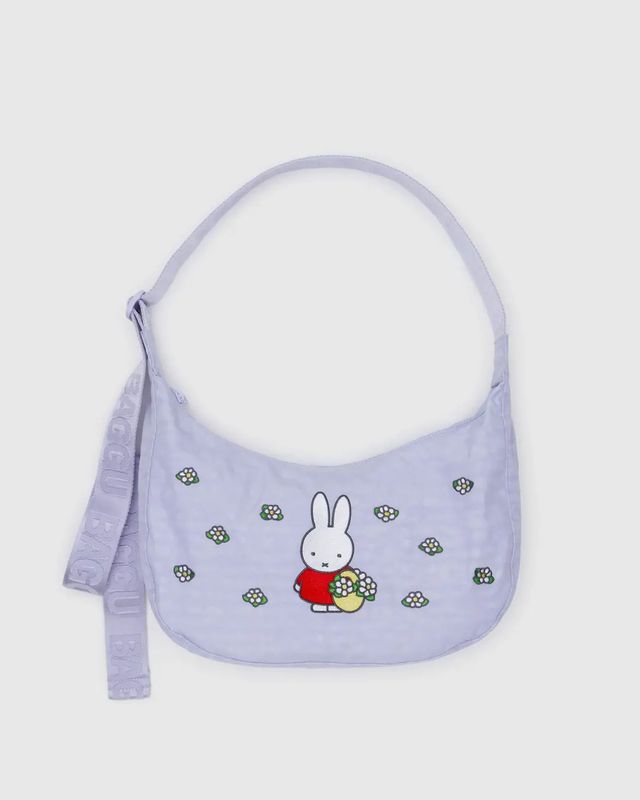 BAGGU x MIFFY - Embroidered Medium Crescent Bag