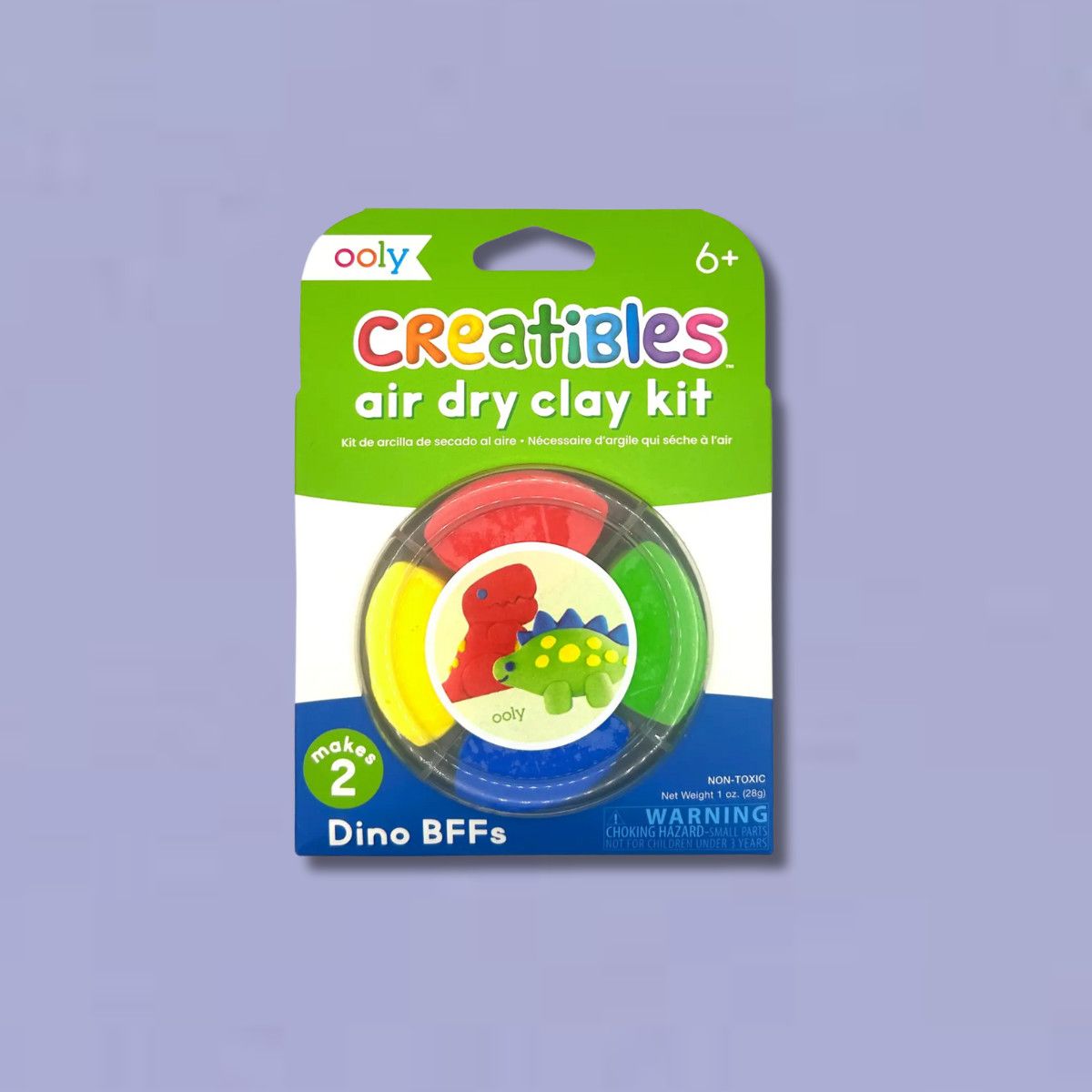 Creatibles D.I.Y. Air-Dry Clay Kit, Style: Dino Bffs