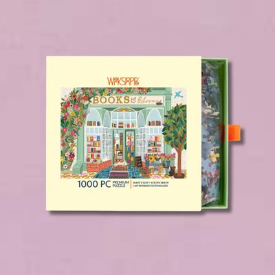 Books and Blooms 1000 Piece Puzzle