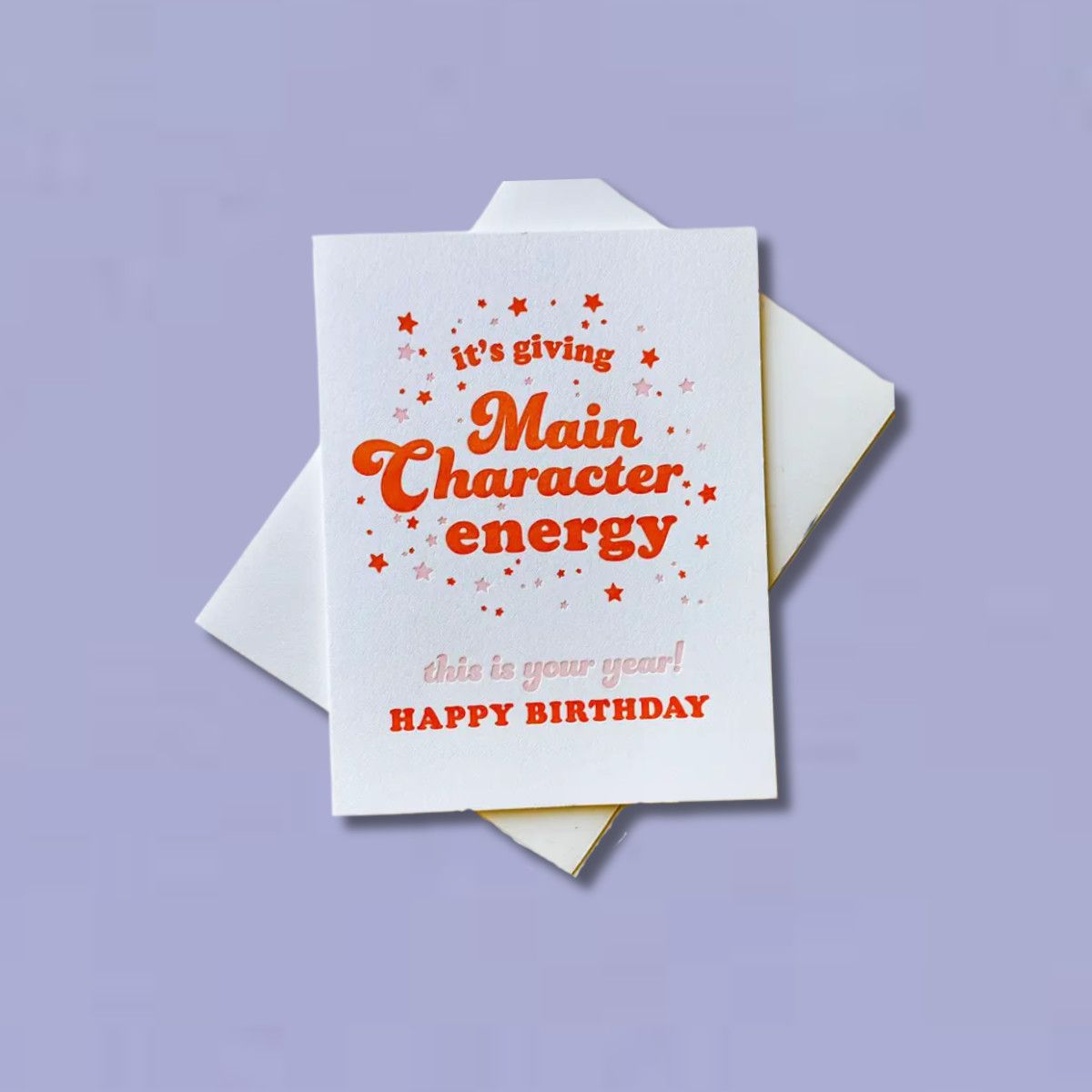 Main Character Energy Card