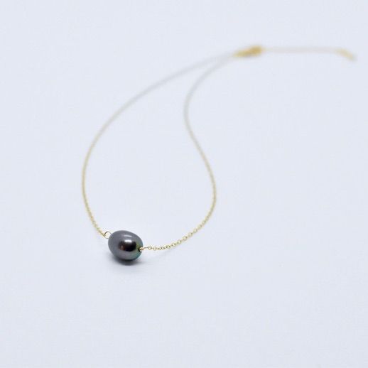 CFW Peacock Pearl Solitaire Necklace,, Color: GF - 16&quot;