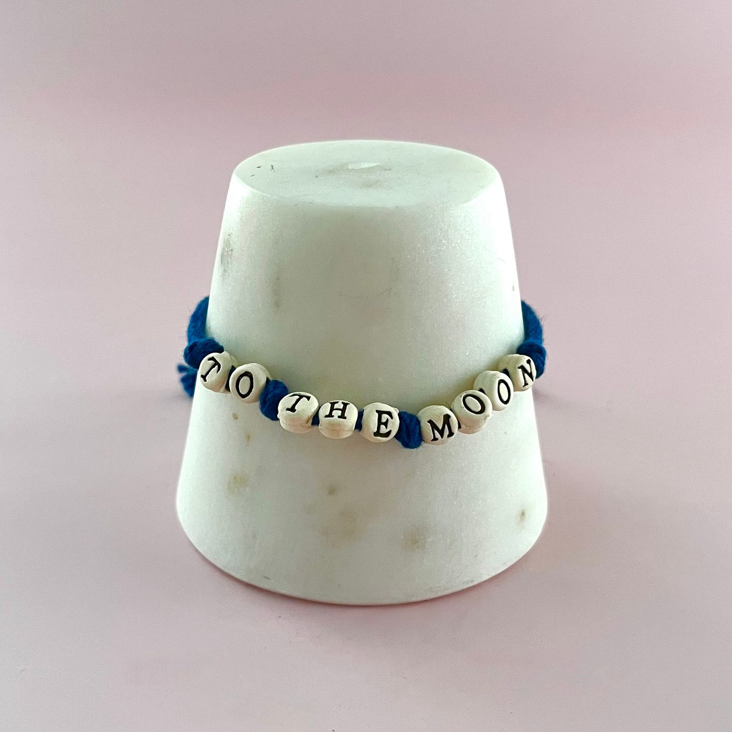 Mudlove Woven Friendship Bracelet To The Moon | Navy