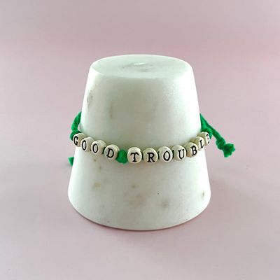 Mudlove Woven Friendship Bracelet Good Trouble | Grass