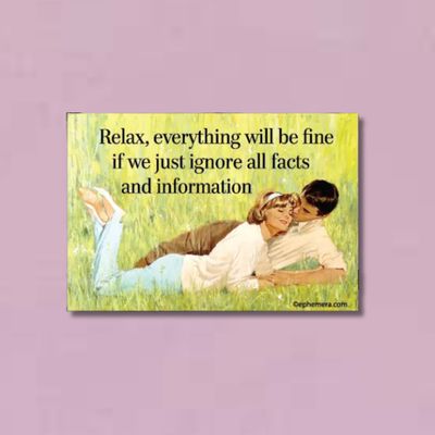 MAGNET: Relax, everything will be fine if we just ignore all facts and information.