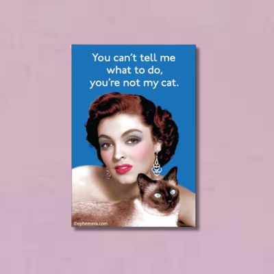 MAGNET: You can&#39;t tell me what to do, you&#39;re not my cat