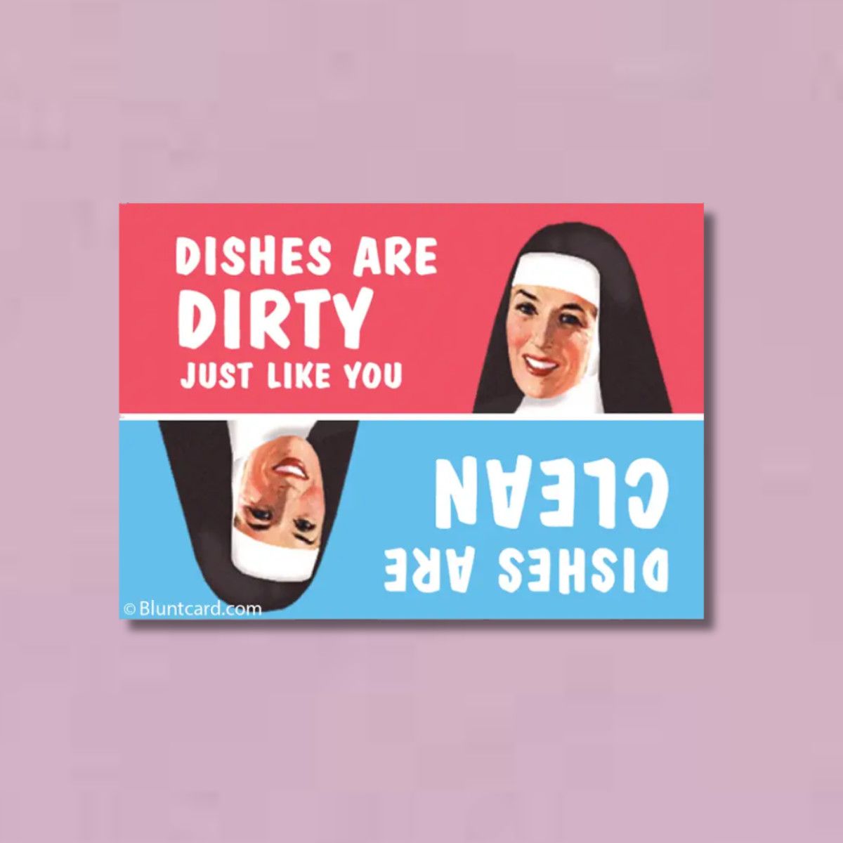 MAGNET: Dishes are dirty just like you vs. dishes are clean