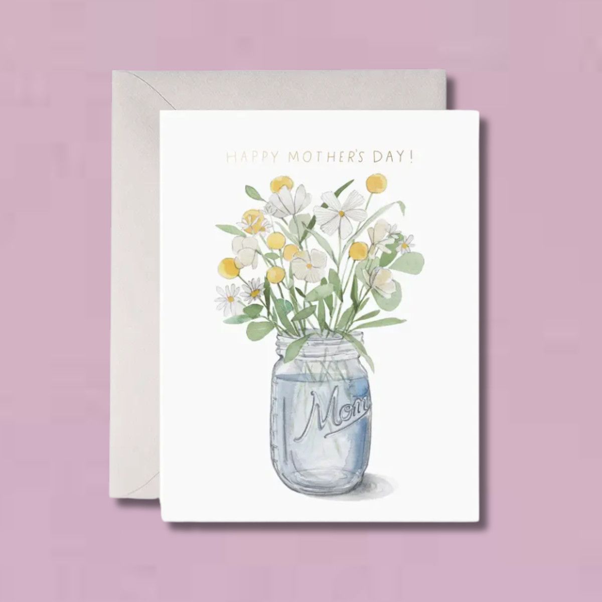 Mason Jar Mother&#39;s Day Card