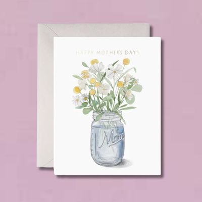Mason Jar Mother's Day Card