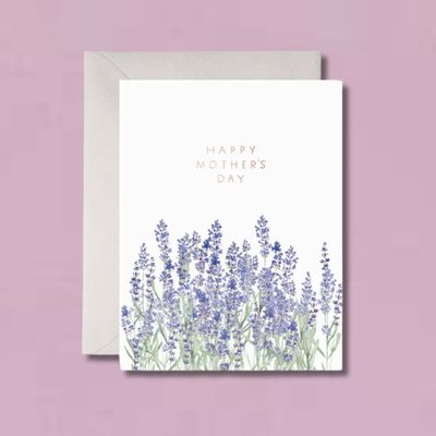 Lavender Mother's Day Card