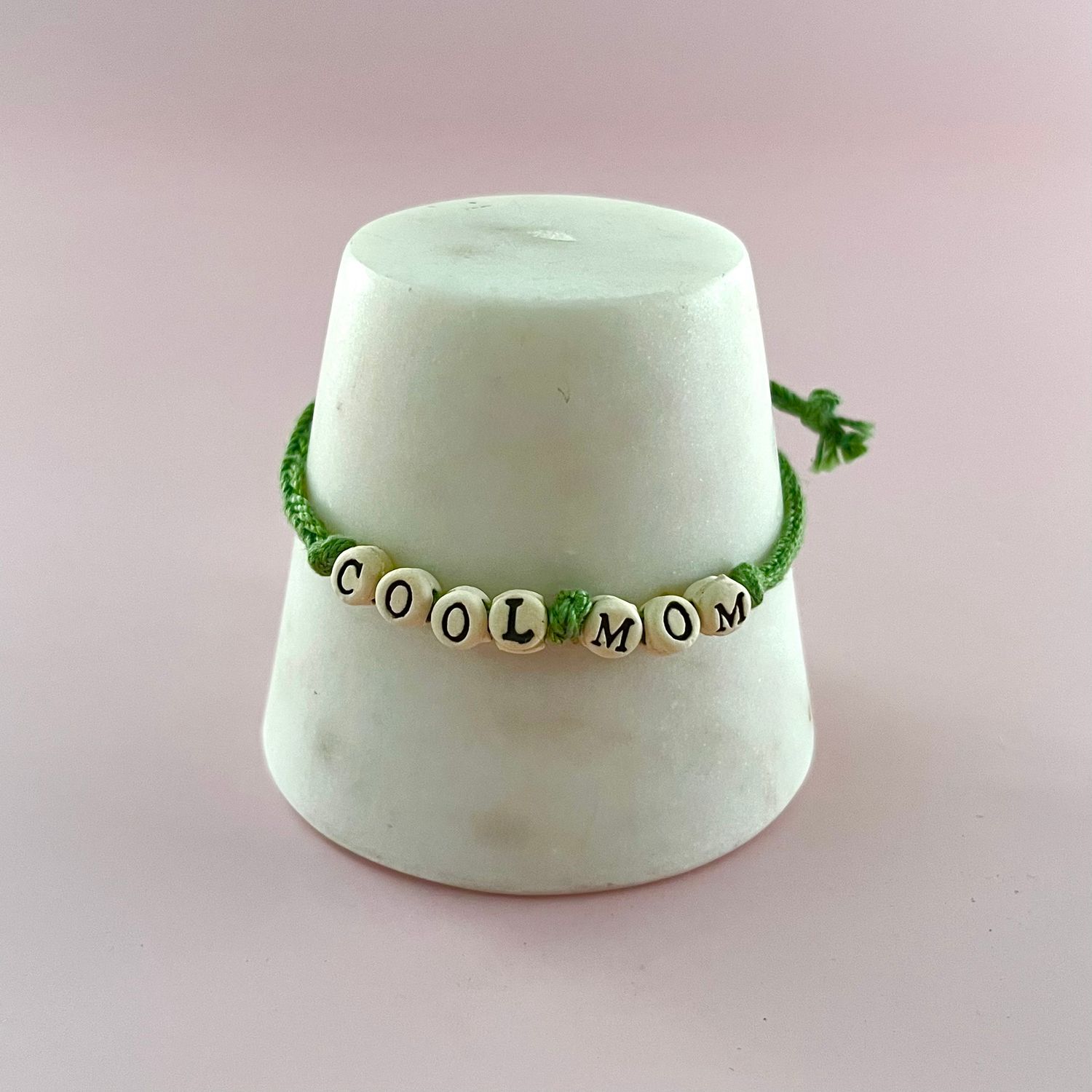 Mudlove Woven Friendship Bracelet Cool Mom, Color: Moss