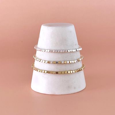 Metallic Bead Bracelet