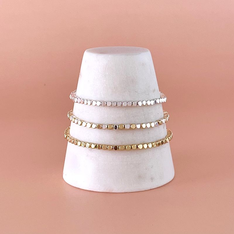 Metallic Bead Bracelet