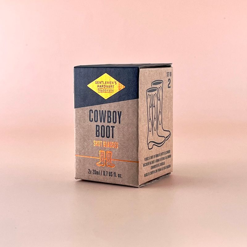 Set of 2 Cowboy Shot Glasses