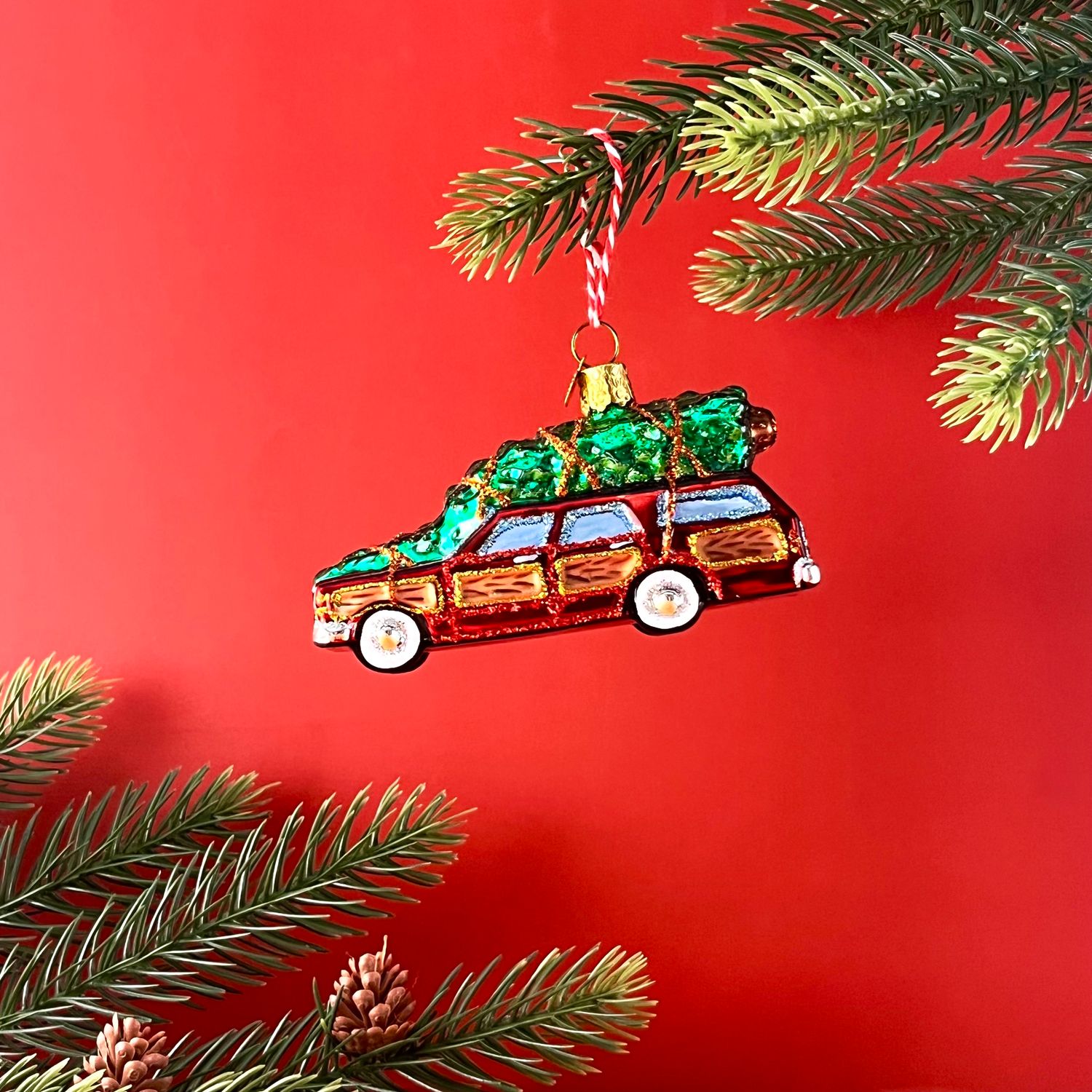 Station Wagon with Tree Ornament