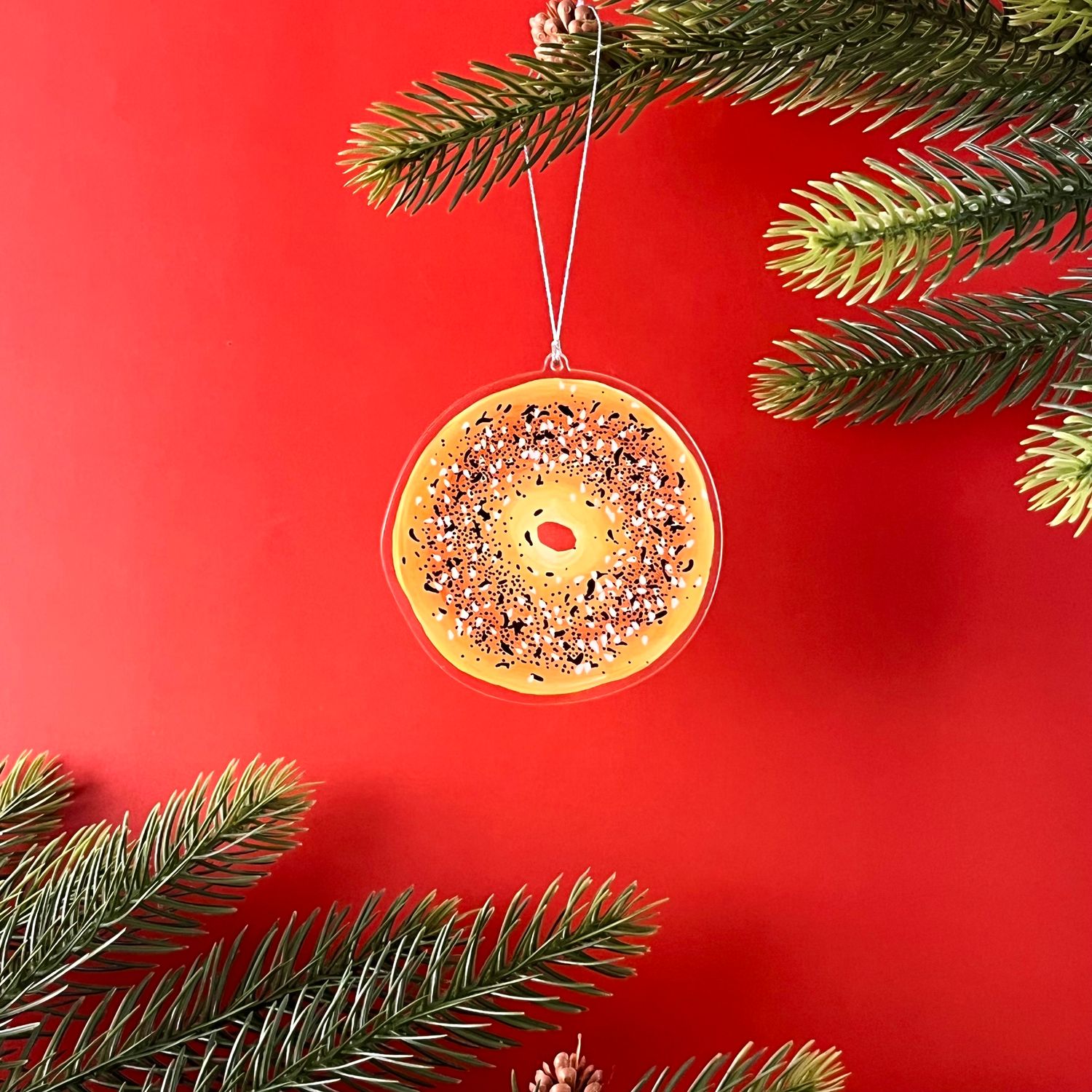 Everything Bagel Ornament by Drawn Goods