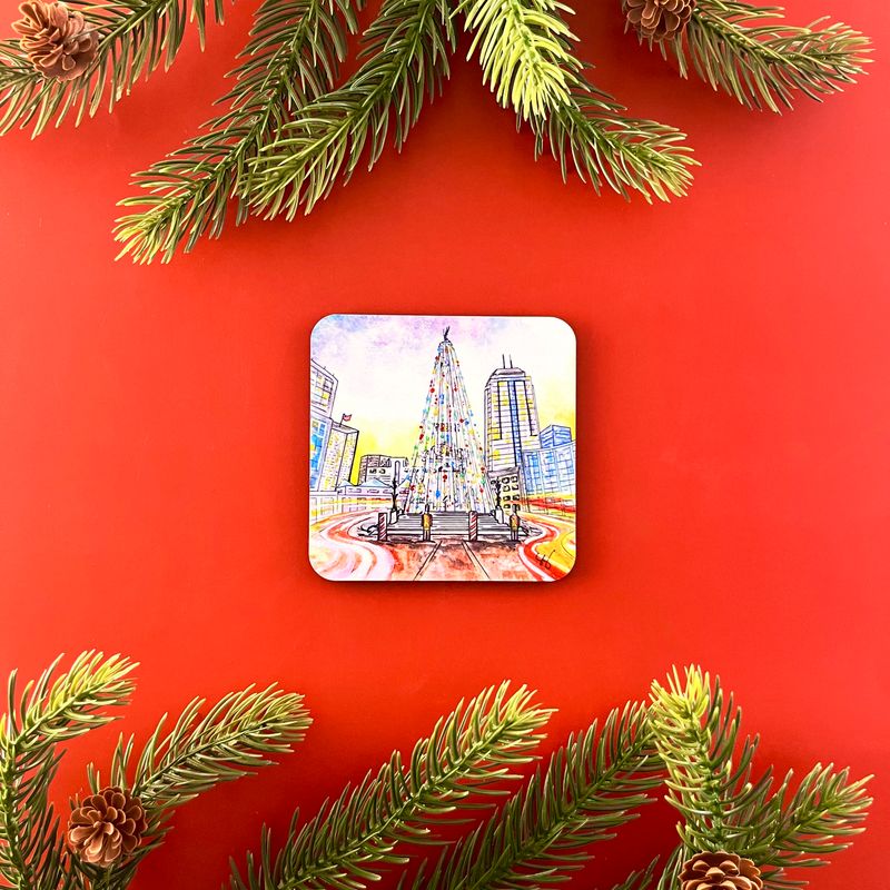 Circle of Lights holiday coasters