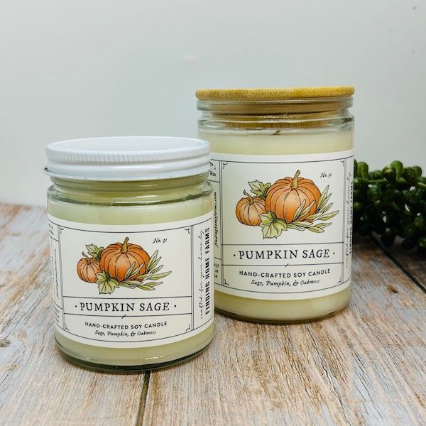 Pumpkin Sage Soy Candle, Size: 7.5 oz