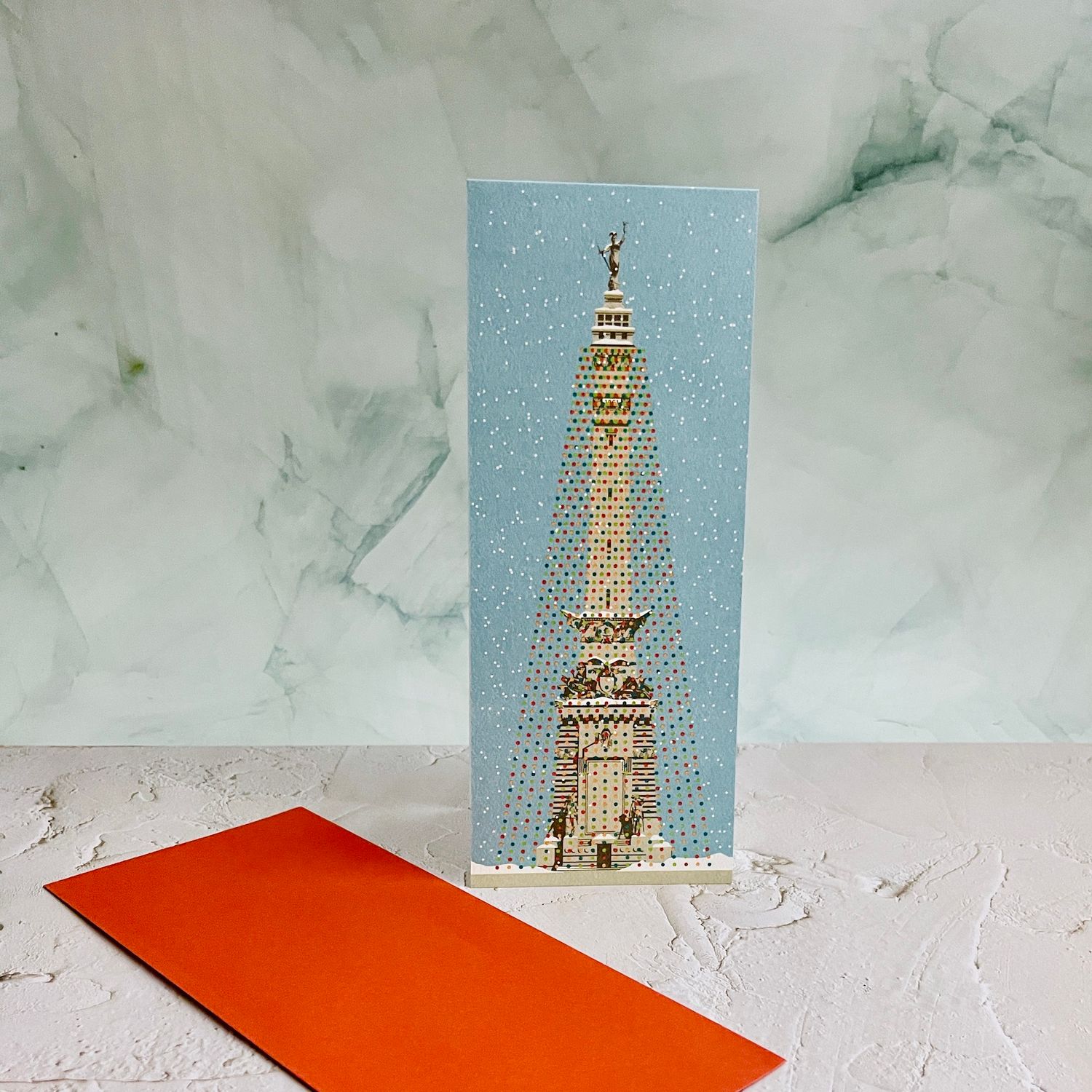 Circle of Lights Notecard with Envelope by Lars Lawson, Style: Day