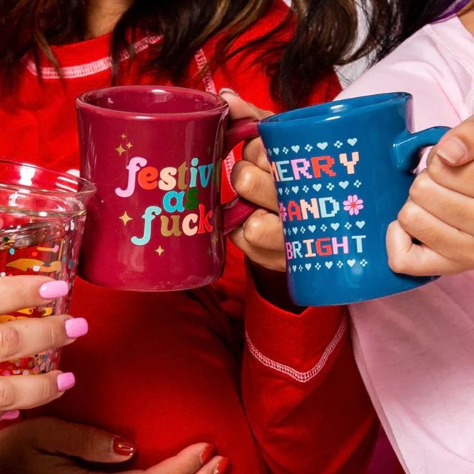 TOOT Holiday Diner Mug, Style: Festive as Fuck