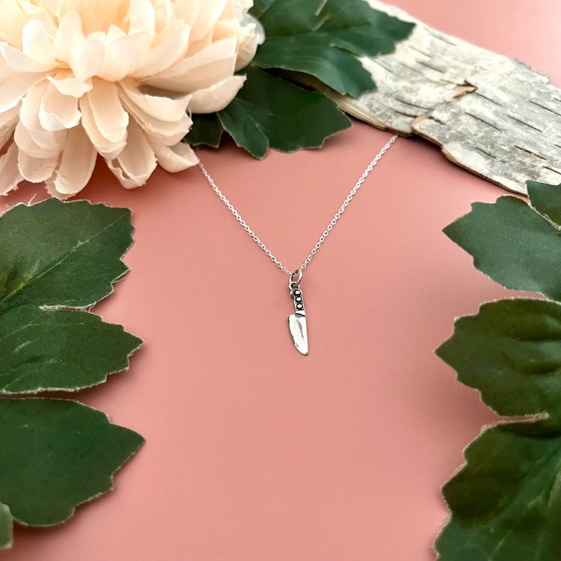Sterling Silver Kitchen Knife Necklace