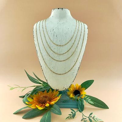 18k Gold Filled 2.5mm Flat Figaro Chain