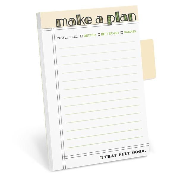 Organizer Sticky Tabs Notepad, Style: Make A Plan DNO