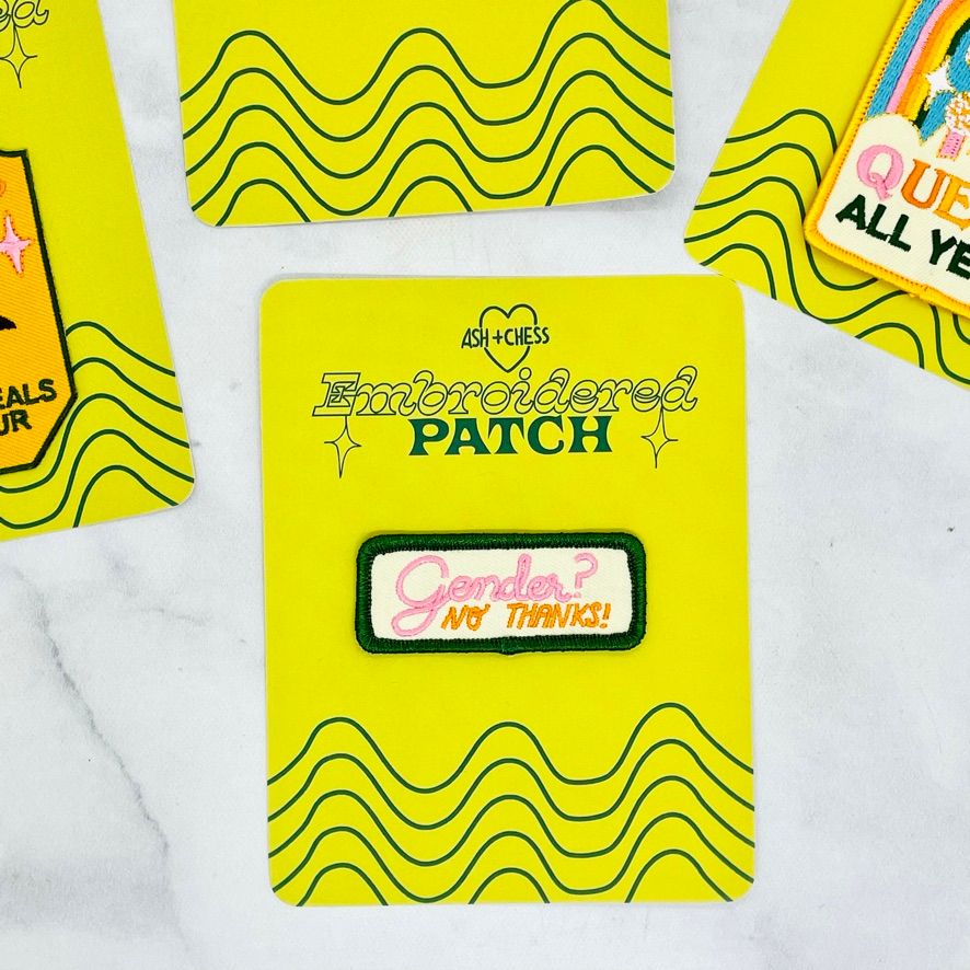 Ash + Chess Patch, Style: Gender No Thanks