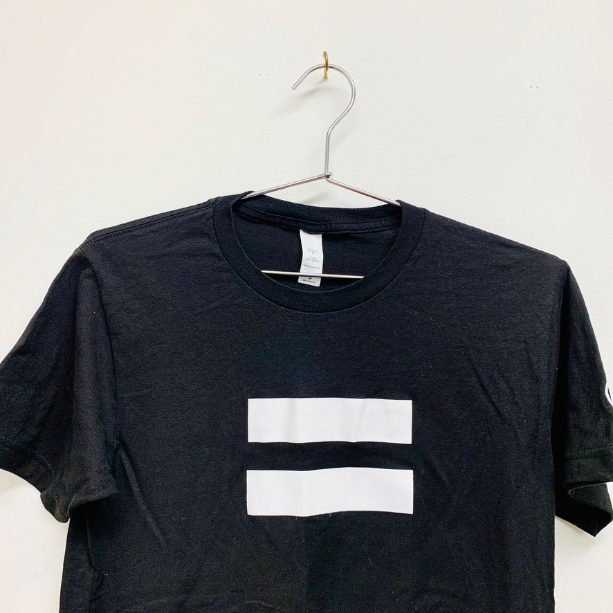 Equality Short Sleeve T-Shirt, Color: Blk/W, Size: S