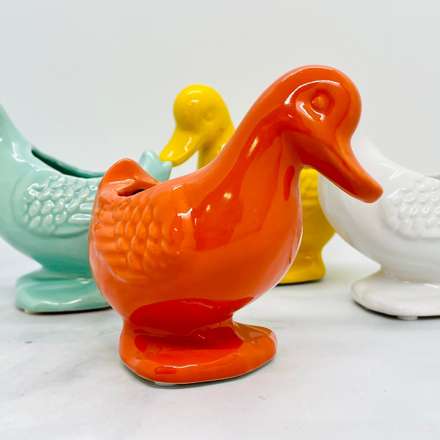 Lucy the Duck Planter, Color: Orange