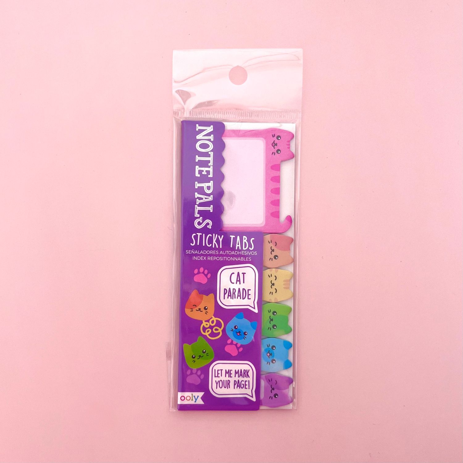 Note Pals Sticky Tabs, Style: Cat Parade