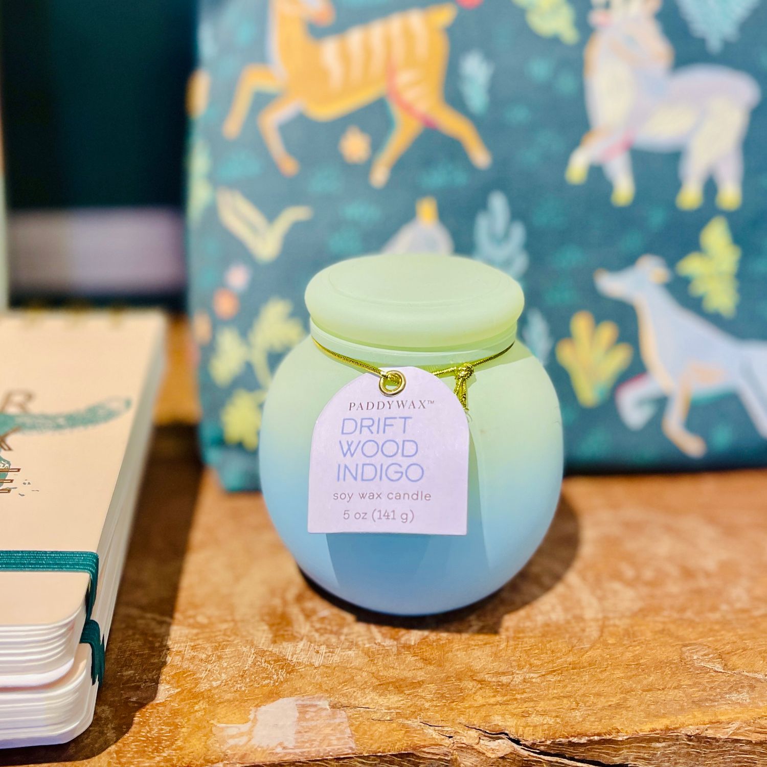 Orb 5oz Candle, Scent: Driftwood Indigo