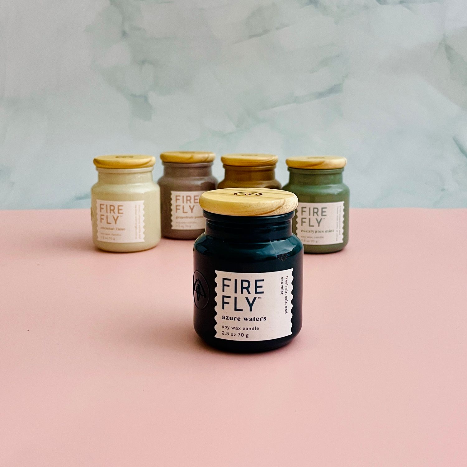 Sol 2.5oz Candle, Scent: Azure Waters