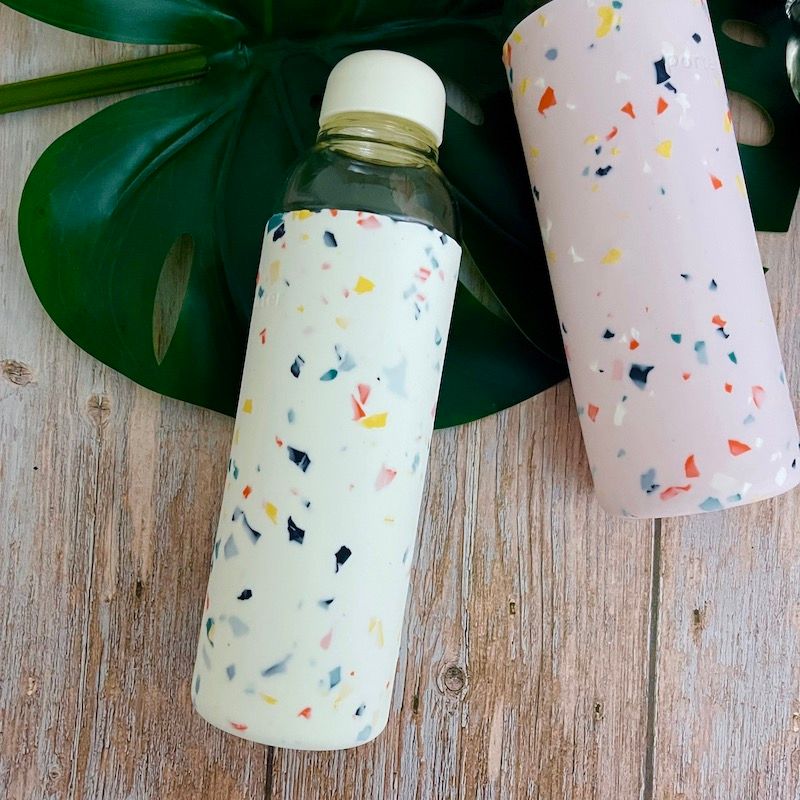 Porter Water Bottle 20 oz, Color: Terrazzo Cream