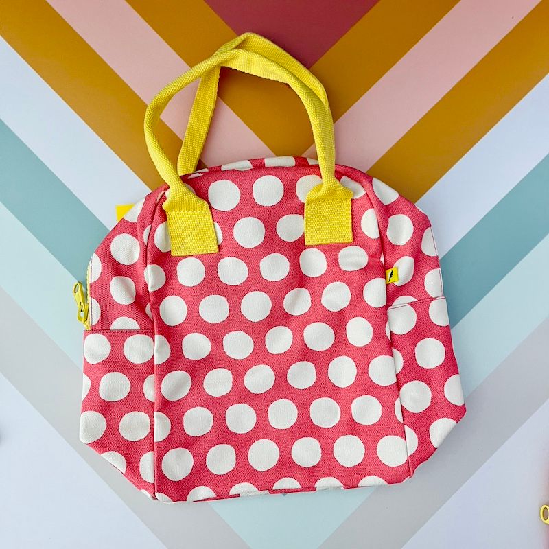 Lunch Zipper Tote Patterns, Style: Dot Pink