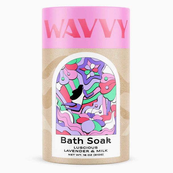 Luscious Lavender and Milk Bath Soak by Wavvy, Size: 13oz Tube