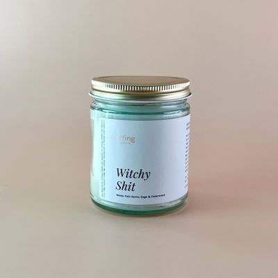 Witchy Shit Wood Wick Candle | Palo Santo, Sage &amp; Cedarwood