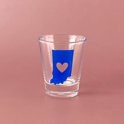 Indiana Heart Shot Glass